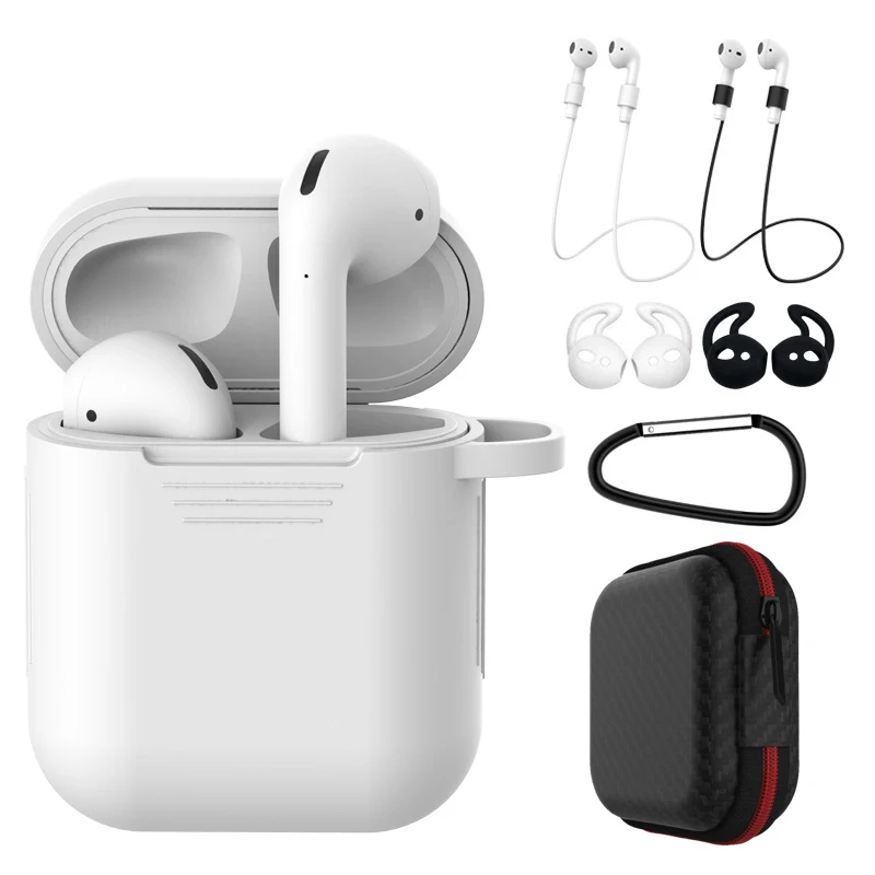 Набор силиконовых защитных аксессуаров для наушников Airpods 1 2 7 шт. в | Электроника