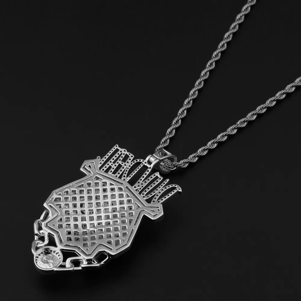 BLING KING Custom Dun Deal ожерелье в стиле хип-хоп с кубическим цирконием, золото, серебро, CZ камень