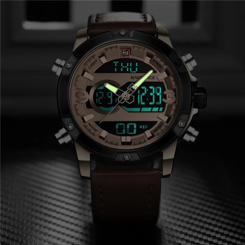 NAVIFORCE мужские часы цифровые спортивные s наручные лучший бренд Роскошные военные