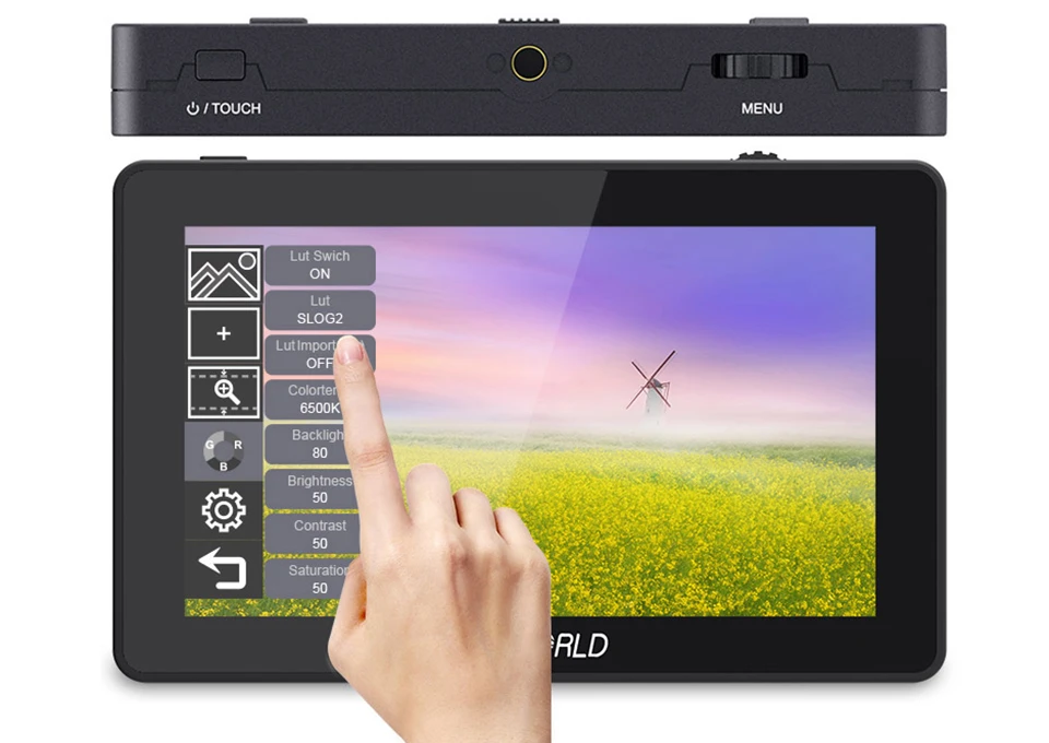 FEELWORLD F6 PLUS 5,5 дюймов 3D LUT сенсорный экран 4 K HDMI монитор Full HD 1920x1080 ips DSLR камера полевой монитор для камеры s Nikon