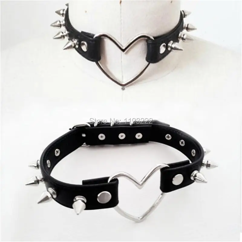 Ожерелье-чокер в стиле Харадзюку с заклепками и шипами | Украшения аксессуары