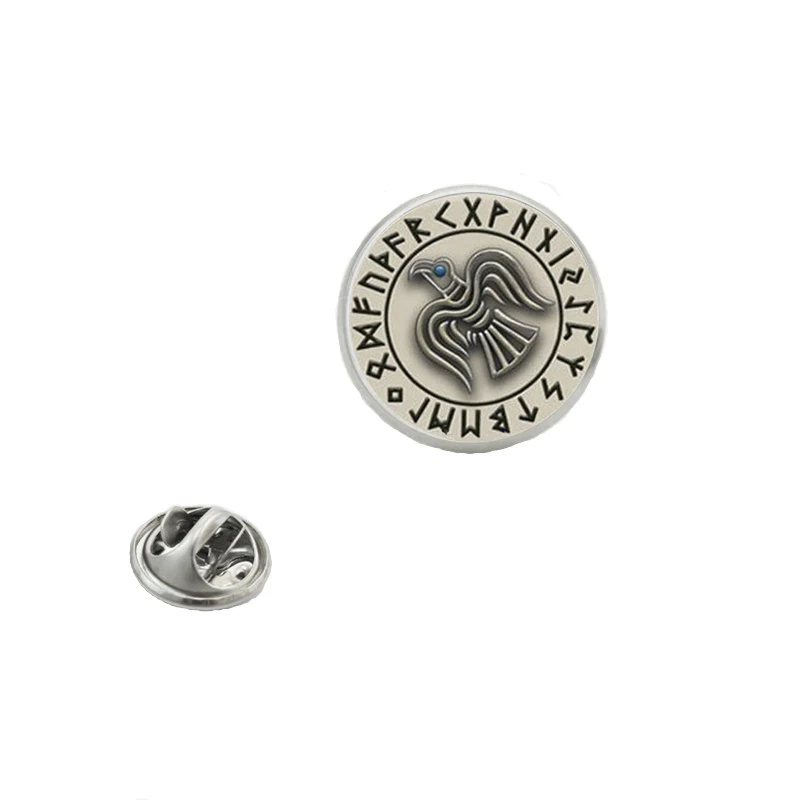 Модный скандинавский древнеисландский Викинг крест амулет брошь стекло кабошон