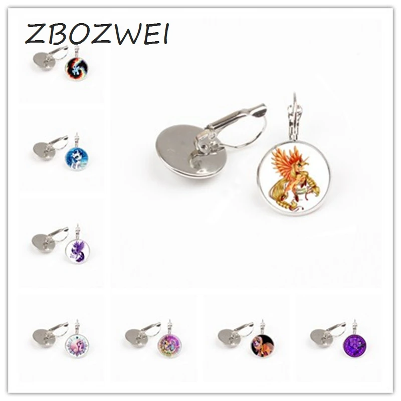 ZBOZWEI 2018 Лидер продаж! Серьга с лошадью серьга животных Стекло кабошон Книги по