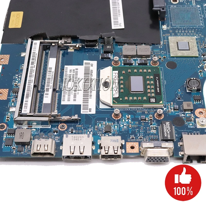 NOKOTION материнская плата для ноутбука lenovo G565 Z565 LA-5754P 11S69038329 материнская плата DDR3 разъем S1 процессор