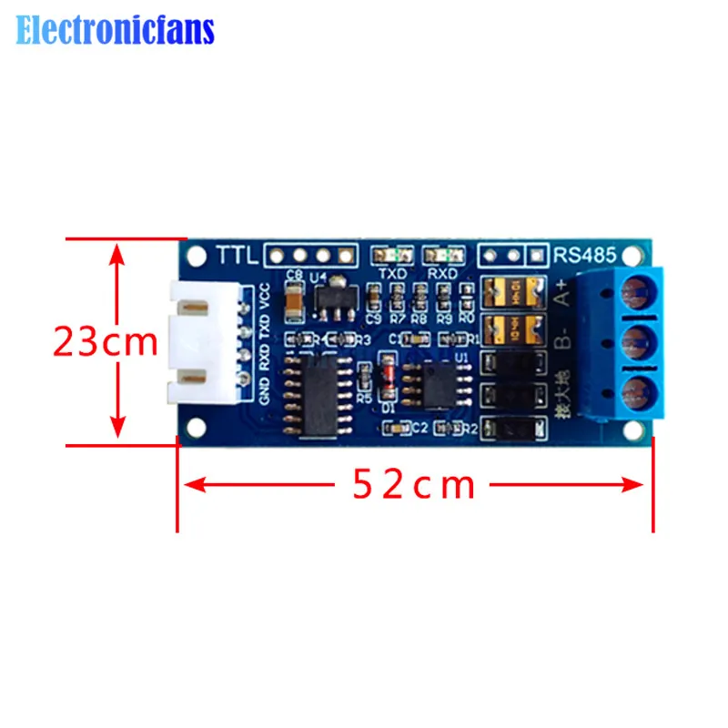 Плата преобразователя источника питания TTL в RS485 3 В 5 плата управления для Arduino AVR