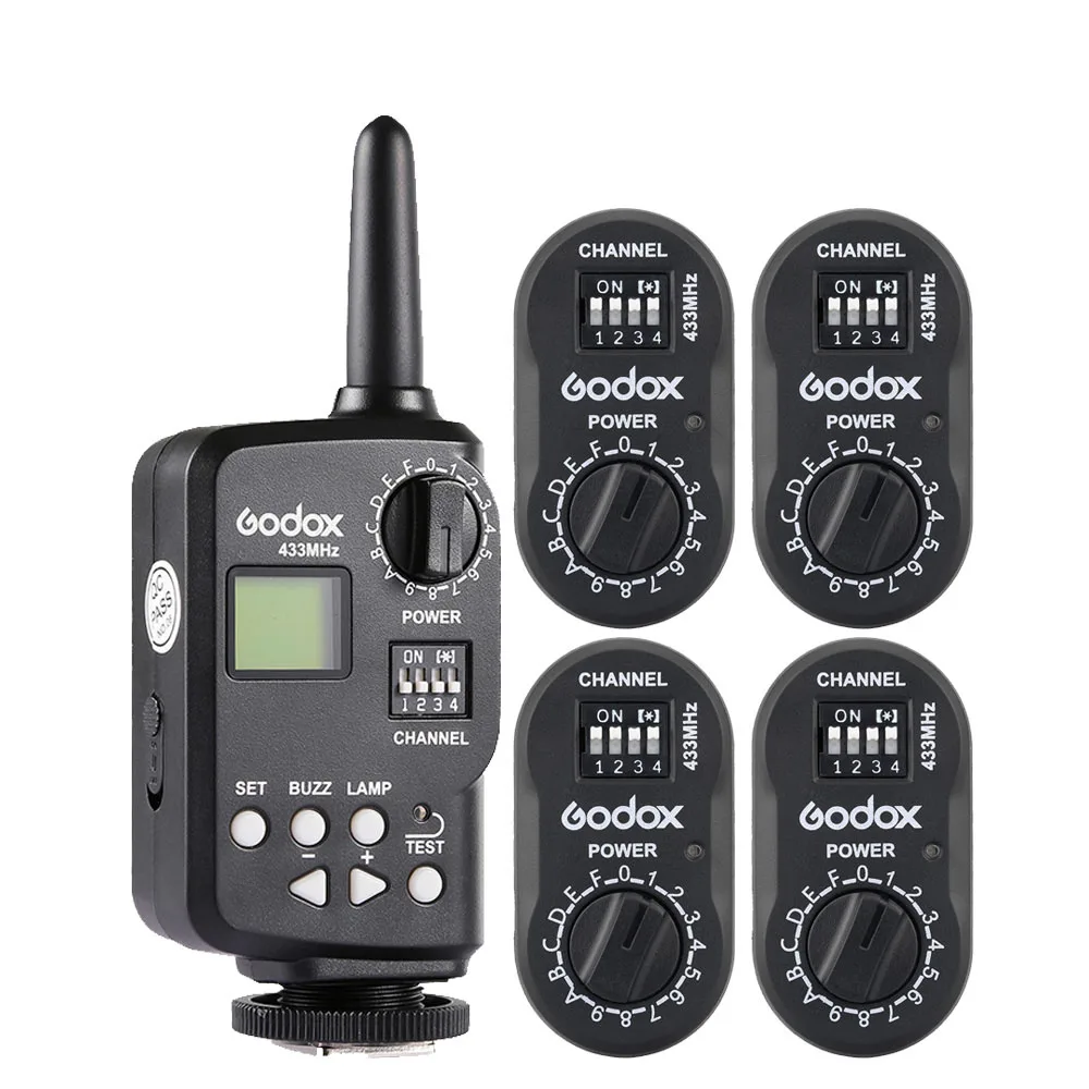 1x FT-16 4x FTR-16 Godox FT-16 беспроводной контроллер питания пульт дистанционного управления для камеры вспышка триггер FTR-16 приемник для SK400 SK300 DE400 DE300 QT600 Monolight - Цвет: 1x FT-16 4x FTR-16