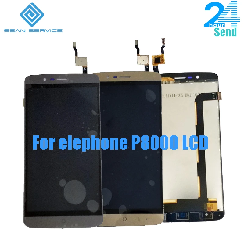 Для оригинального Elephone P8000 ЖК-дисплей+ кодирующий преобразователь сенсорного экрана в сборе запасные части 5," для Android 6,0 5,1 Все версии
