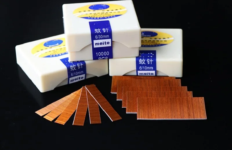 

25 коробок 23GA безголовые гвозди медное покрытие для модели P616 P622 P630 Air Nail степлер-пистолет прямые гвозди Диаметр 0,63 мм
