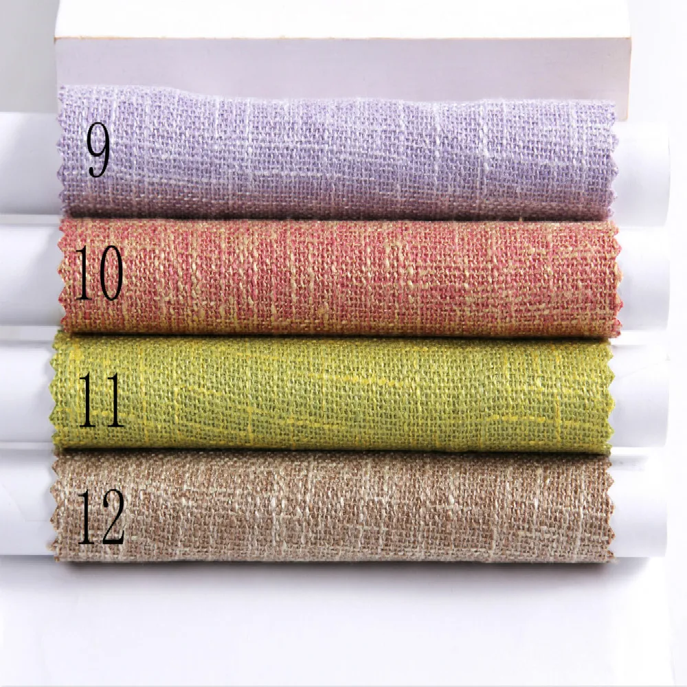 Новинка Twilled плотная льняная затемненная ткань для штор драпировка 100% полиэстер |