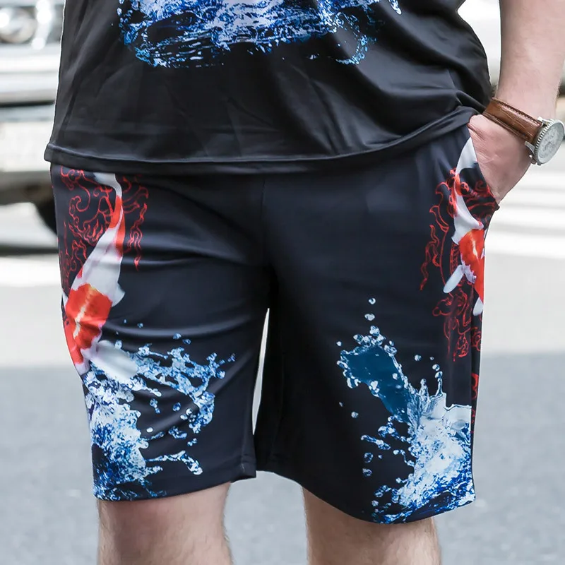 Мужские шорты в стиле панк хлопковые до колена хип хоп летние для бега английском