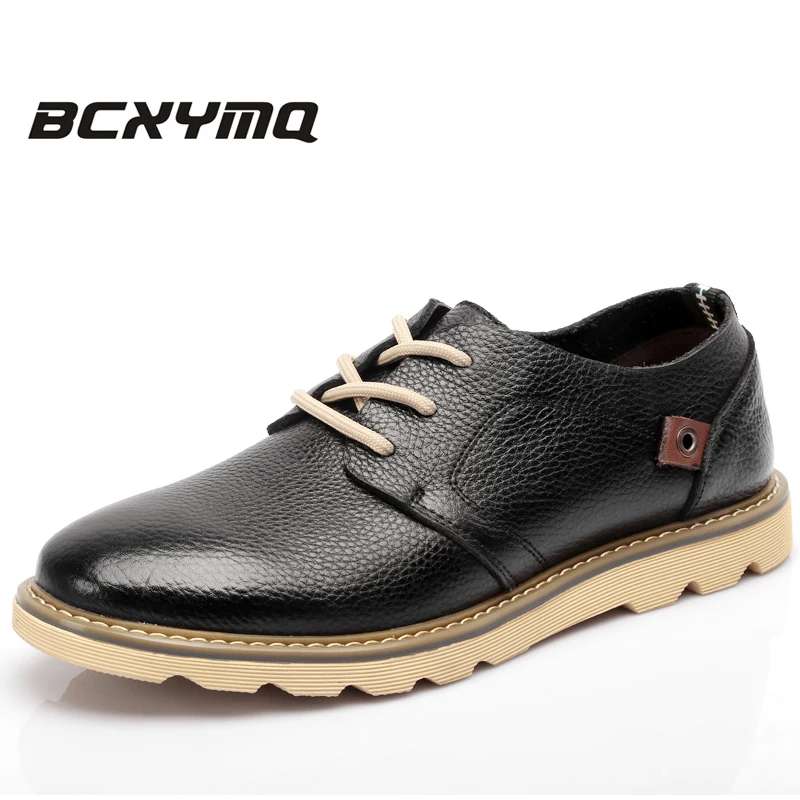 2016 Genuine Leather fashion large size 46 men shoes quality brand casual | Обувь
