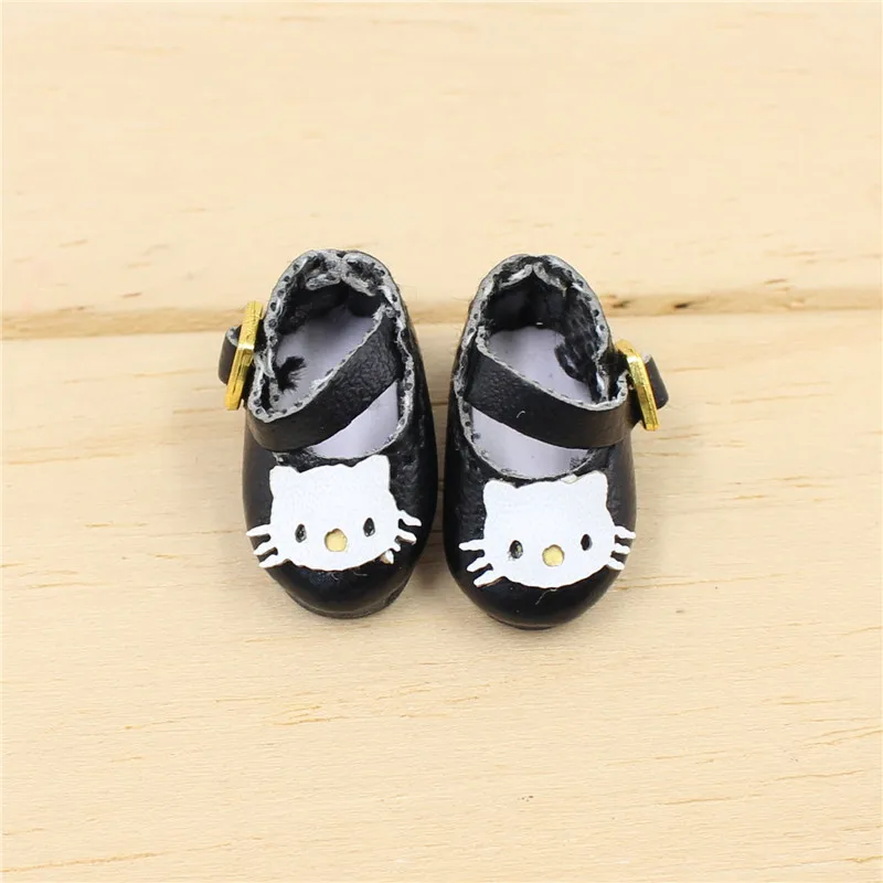 black 1/8 кукла middie Blythe cat обувь около 2 см, игрушечная обувь, только для куклы middie, не для куклы blyth - Цвет: black
