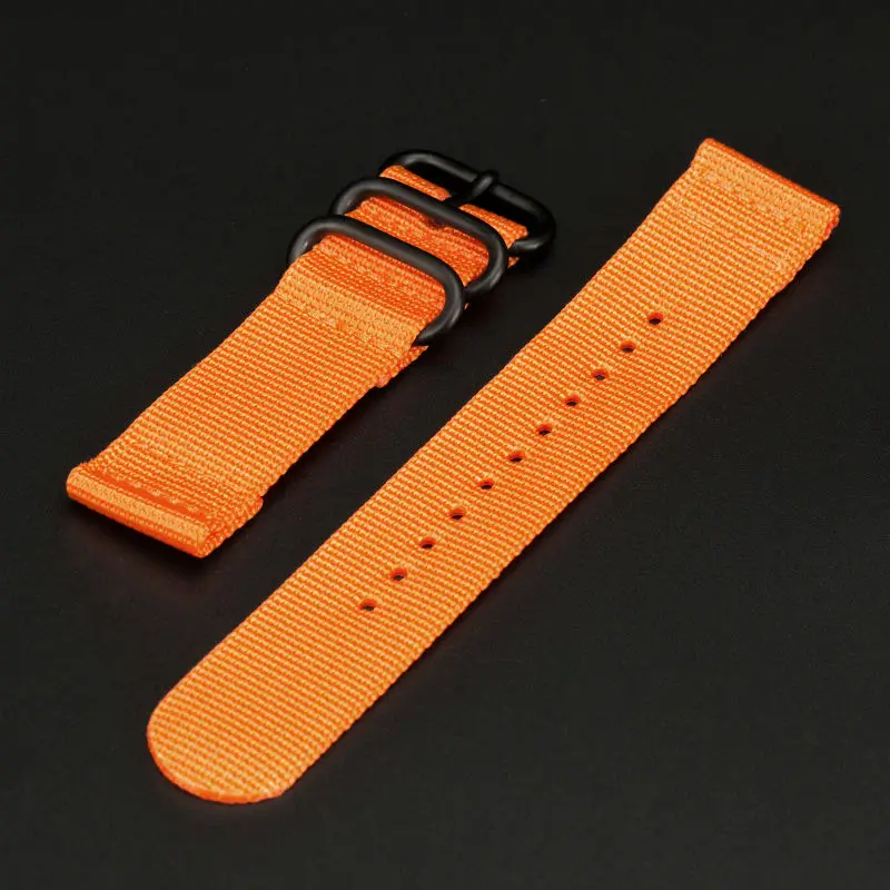 Оранжевый армейский ремешок для пехотных часов прочный нейлоновый с пряжками
