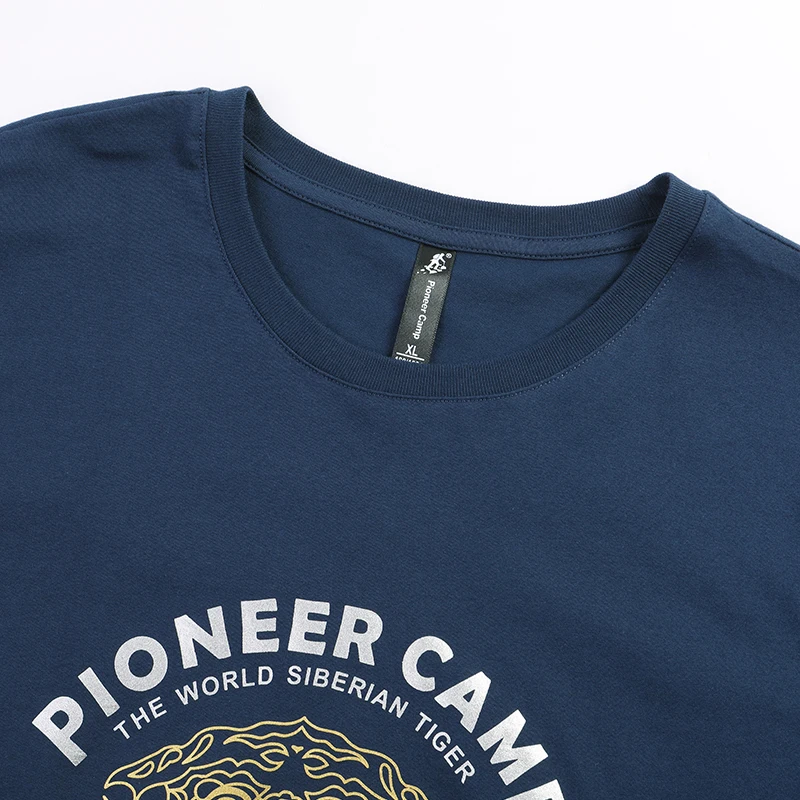 Мужская футболка с коротким рукавом Pioneer camp Повседневная Мягкая из 100% хлопка