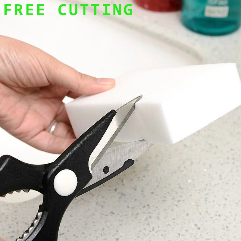 100 шт./лот меламиновая губка волшебная для мытья посуды белая кухонная клавиатуры