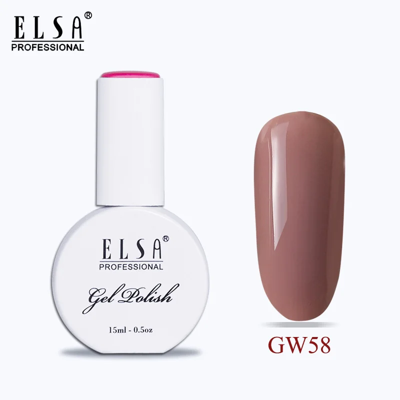 GW58 Elsa 15 мл УФ-гель для ногтей 120 цветов на выбор кофе УФ-лак для ногтей Полупостоянный коричневый светодиодный гель-эмаль для ногтей - Цвет: GW58