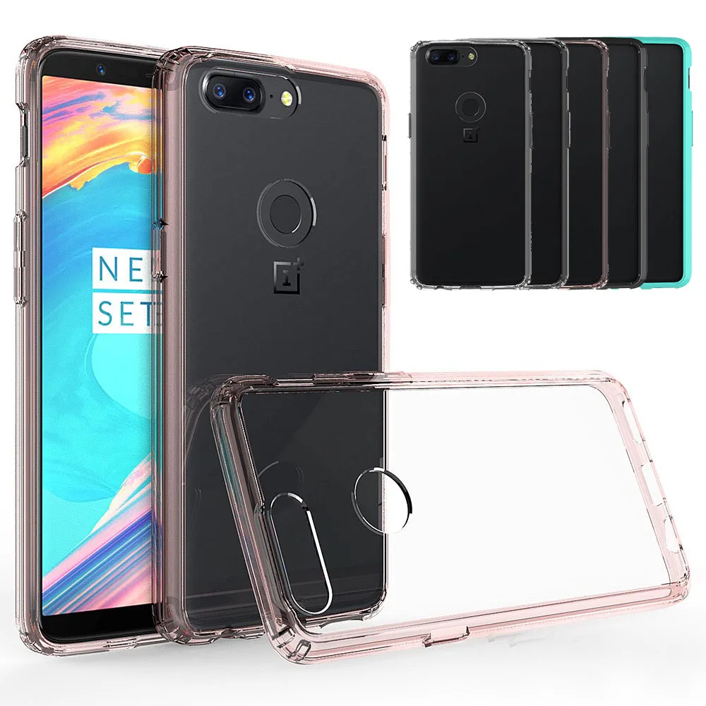Soft TPU Silicone Frame Hard Acrylic Clear Back Case Screen Protector Impact Protective Cover For Oneplus 5T One Plus 5t A5010 @ | Мобильные