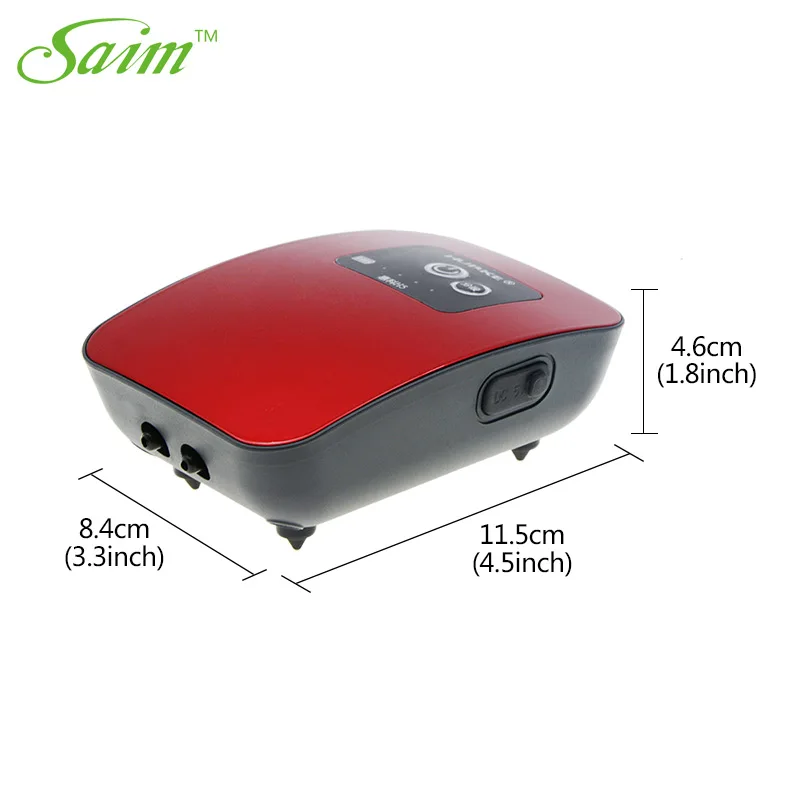 

Saim AC/DC Oxygen Pump Fish Aquarium Air Pump Waterproof Air Pump With Lithium Battery Mini Compressor Oxygenation Pump H3 H5