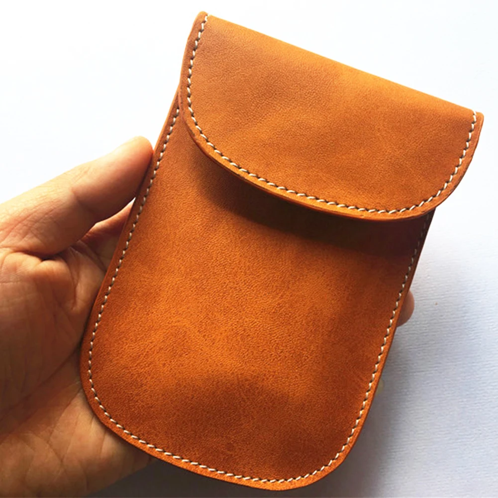 Чехол-брелок из искусственной кожи, RFID Чехол для автомобильного ключа, блокировщик сигнала, Практичная защита конфиденциальности, прочный Чехол, модный защитный кошелек