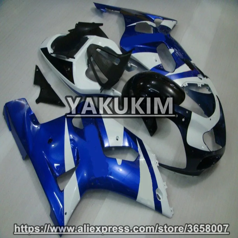 Yakukim из АБС-пластика инъекции комплект обтекателей для Suzuki GSXR600 750 K1 ввиде горшка