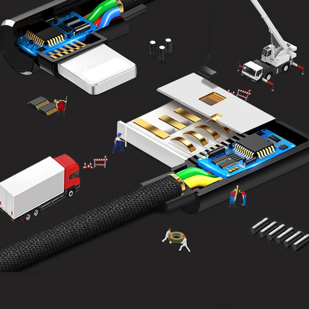 1 м кабель Micro USB 90 градусов быстрая зарядная Зарядка шнур данных Кабель Microusb для samsung Xiaomi для iPhone Android игровой провод