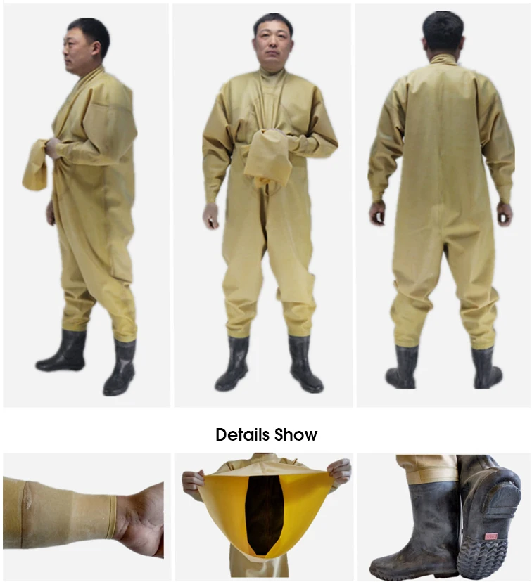 1mm Soft Rubber Winter Waterproof Chest Waders with Boots Wader Stocking Foot waadschoenen respirant cuissarde peche la mouche | Дом и сад