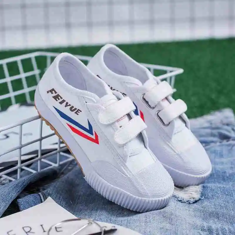 Детские кунг-фу Feiyue обувь Боевые искусства Тай Чи тхэквондо ушу обувь для карате спортивные тренировочные кроссовки белые