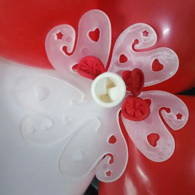 20 шт./лот воздушные шары в форме цветка зажим из фольги латексные надувные