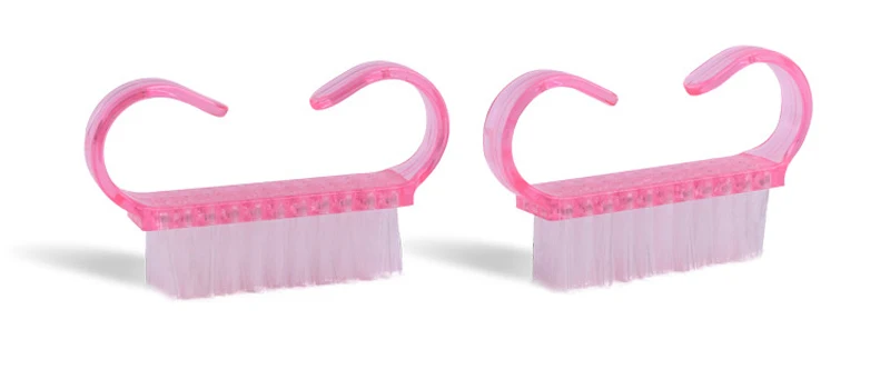 Пластиковая щетка для маникюра и педикюра с пылью ногтей 50 шт./лот инструменты