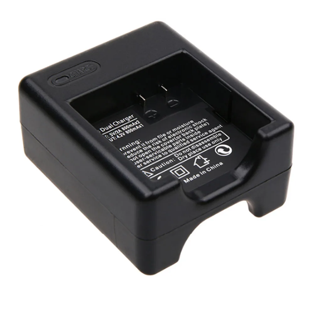 Original 4pcs xiaomi yi 4K battery + USB Dual charger bateria Yi 4k For 2 Xiao Camera Accessories | Электроника