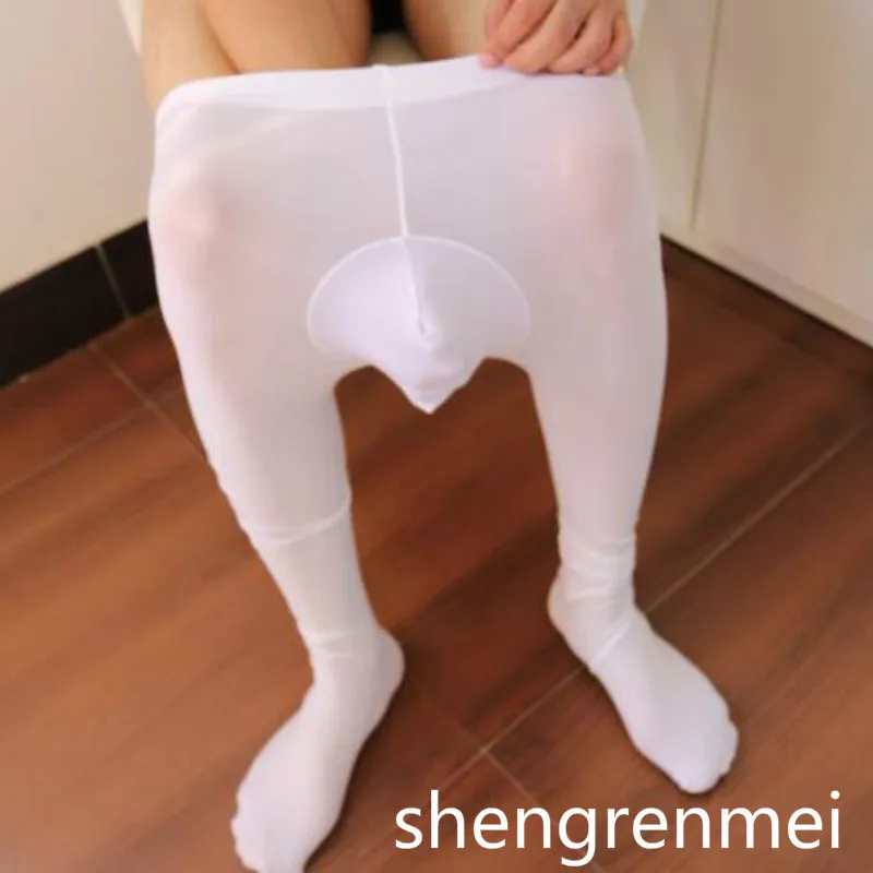 Shengrenmei Горячее предложение 7 цветов сексуальные неженственные колготки для мужчин Экзотическая одежда бархатные чулки с закрытым промежностью оболочка Дамское белье колготки