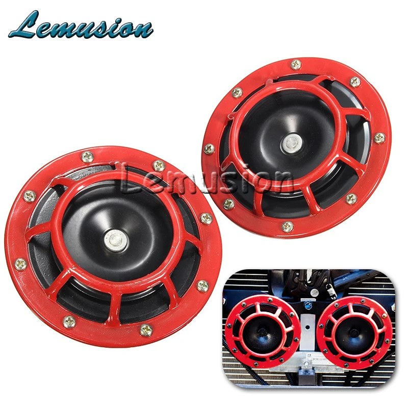 Автомобильный красный Электрический звуковой сигнал для Renault Duster Laguna Megane 2 3 Logan