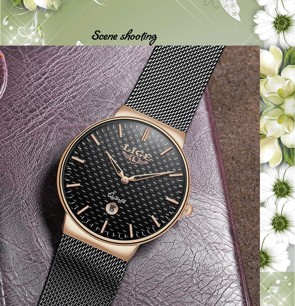 Reloj Mujer LIGE модные роскошные Брендовые женские кварцевые часы для Montre Femme женские часы Relogio Feminino женские золотые часы