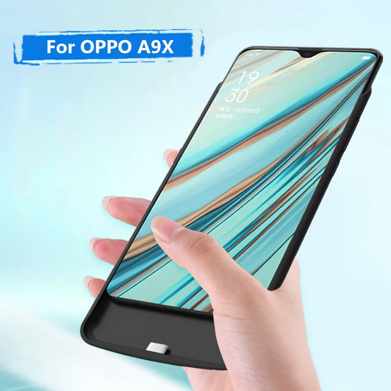Чехол для зарядки аккумулятора OPPO A9X внешний аккумулятор чехол 6500 мАч