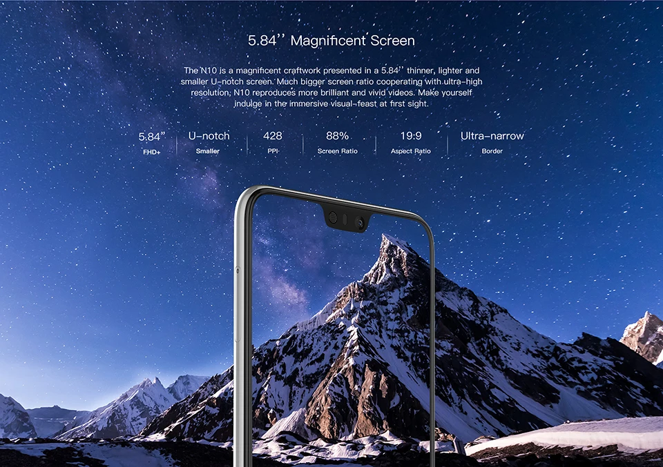 DOOGEE N10 Android 8,14G LTE мобильный телефон 5,84 дюймов Восьмиядерный 3 ГБ ОЗУ 32 Гб ПЗУ FHD 19:9 дисплей 16,0 Мп фронтальная камера 3360 мАч