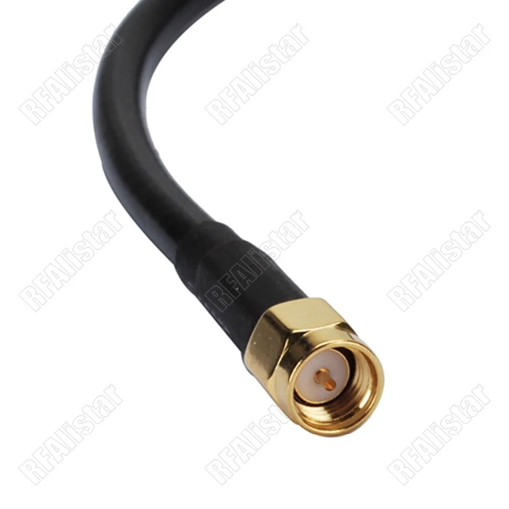 Коаксиальный удлинитель-антенна с разъемом SMA типа Папа-N для Wi-Fi WLAN 30 см/50 см/80 см/1