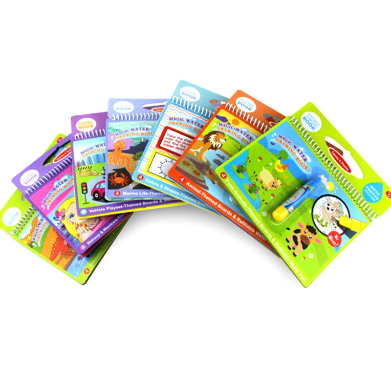 1 комплект книга раскраска Монтессори каракули и волшебная ручка доска для