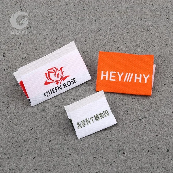 Woven Label 1000pcs Высококачественная бирка для одежды, фирменный логотип, бирки, персонализированная одежда, этикетка, лэйбл, тканые бирки, 1000 шт./партия - Цвет: Woven Label 1000pcs
