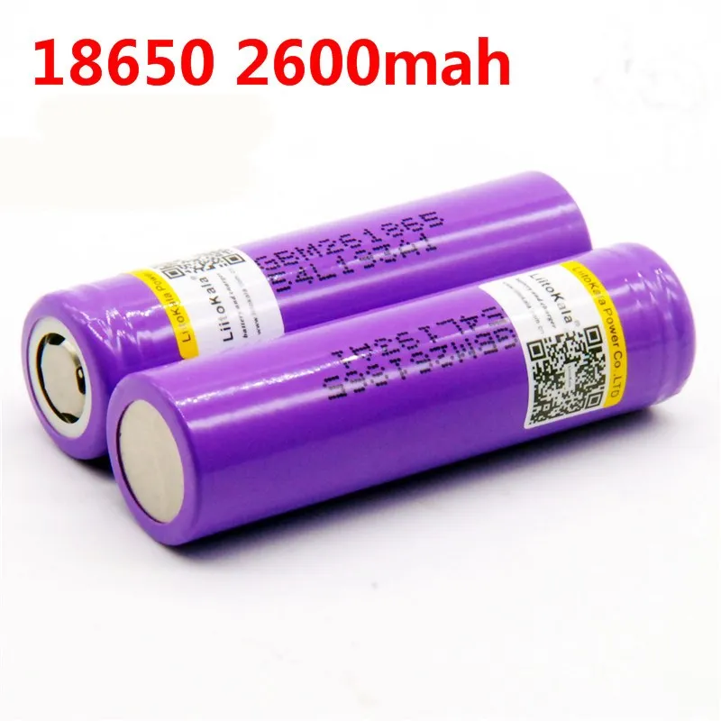 LiitoKala для M26 100% оригинальный 18650 2600 мАч 10A ICR18650 m26 3 7 в кожух переносного