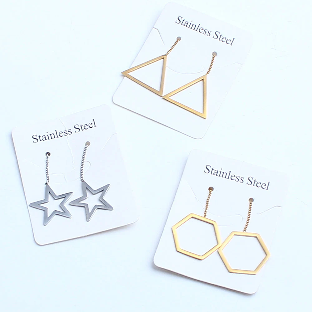 Серьги из нержавеющей стали PUN длинные серьги с подвесками|Серьги-подвески| |