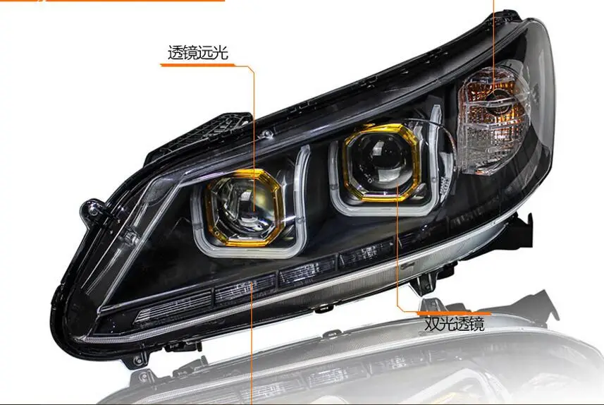 2 шт. Автомобиль Стайлинг для hid xenon 9th фара Accord фары Spirior fit 2016 год с головным светом