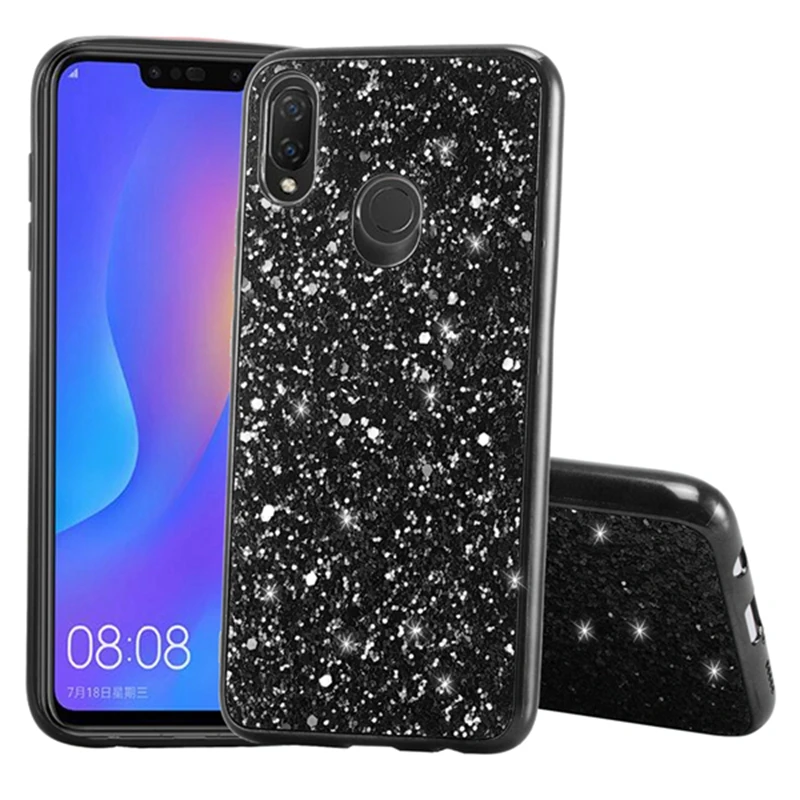Блестящий чехол для Huawei p20 lite mate20 p30 pro mate20X Мягкий силиконовый с кристаллами huawei