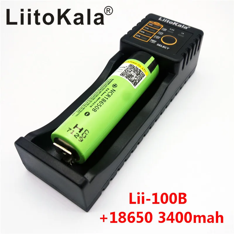 2017 Новый оригинал для 18650 3400mAh 3400 батарея NCR18650B 3 7 V перезаряжаемые батареи + Lii 100B
