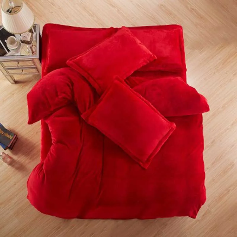 Осенне-зимний теплый фланелевый набор постельных принадлежностей флисовый