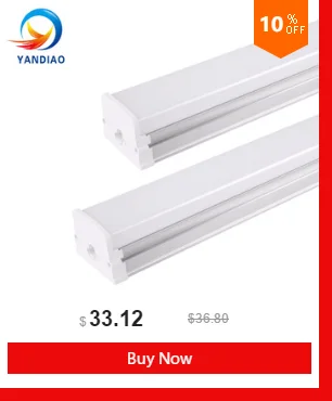 YANDIAO светодиодные трубки T8 Light 120 см 85 V-265 V Светодиодный LED флуоресцентные T8 трубки лампы холодный белый свет Lampara ампулы ПВХ Пластик