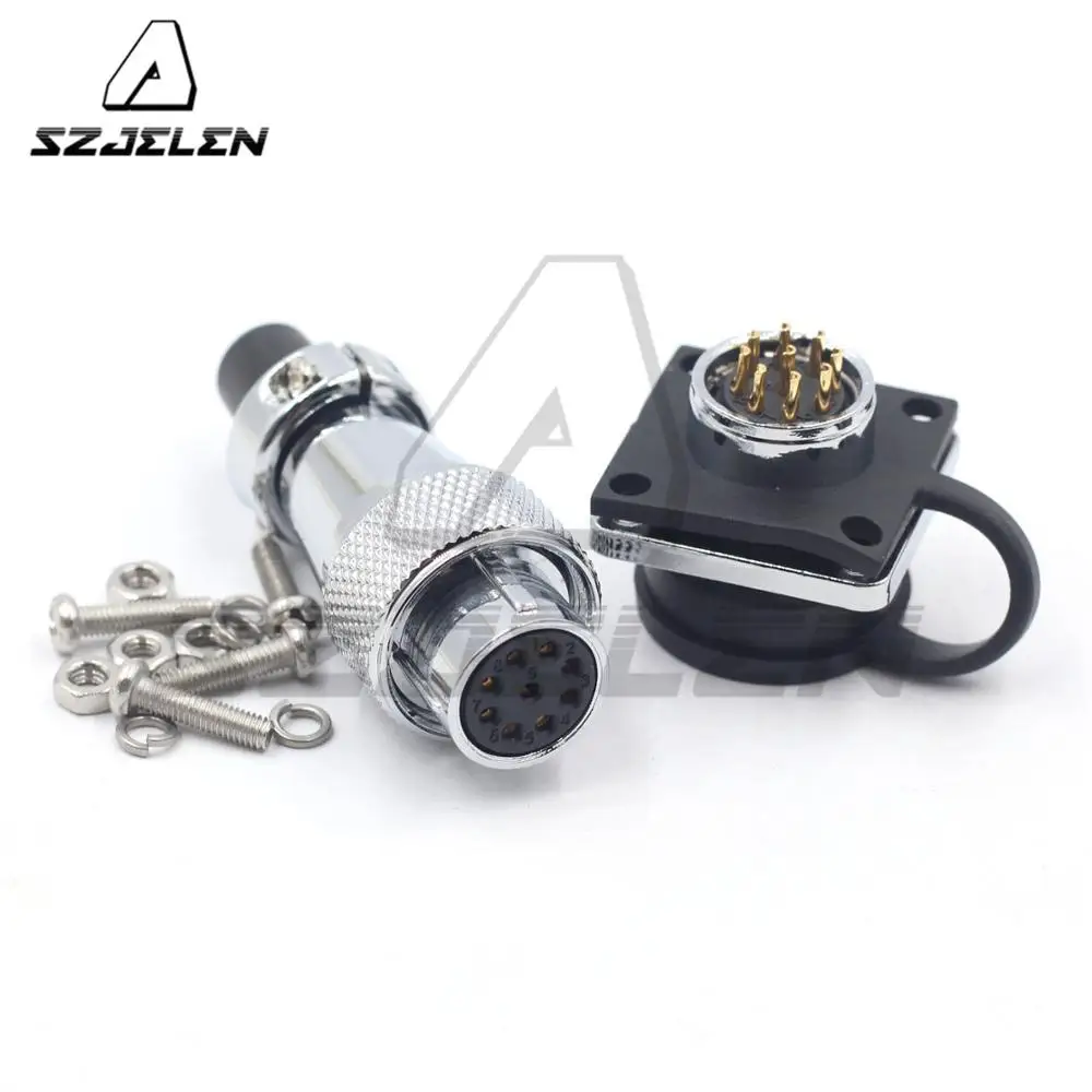 Серия WS16 9-контактный водонепроницаемый Штекерный разъем промышленные разъемы