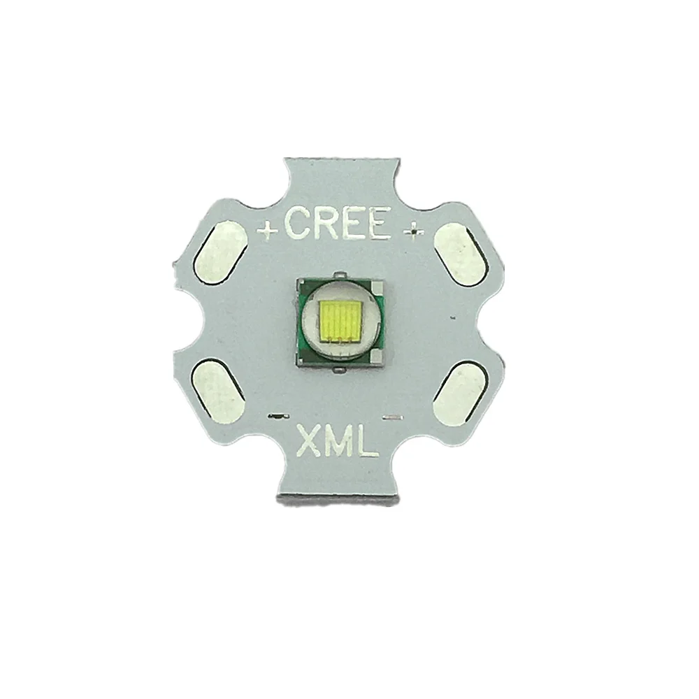 White 1-10 шт. CREE XML XM-L T6 светодиодный T6 U2 10 Вт белый теплый белый высокой мощности светодиодный чип-излучатель с 20 мм PCB для DIY - Испускаемый цвет: White