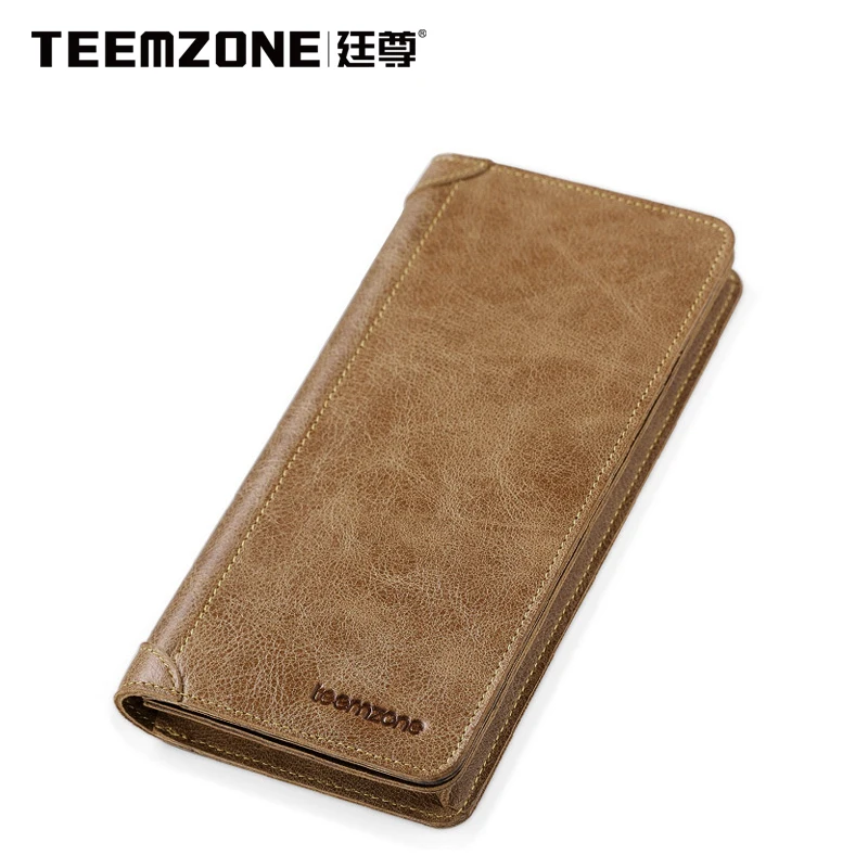 Мужской брендовый кошелек Teemzone мужские кошельки из натуральной кожи мужской