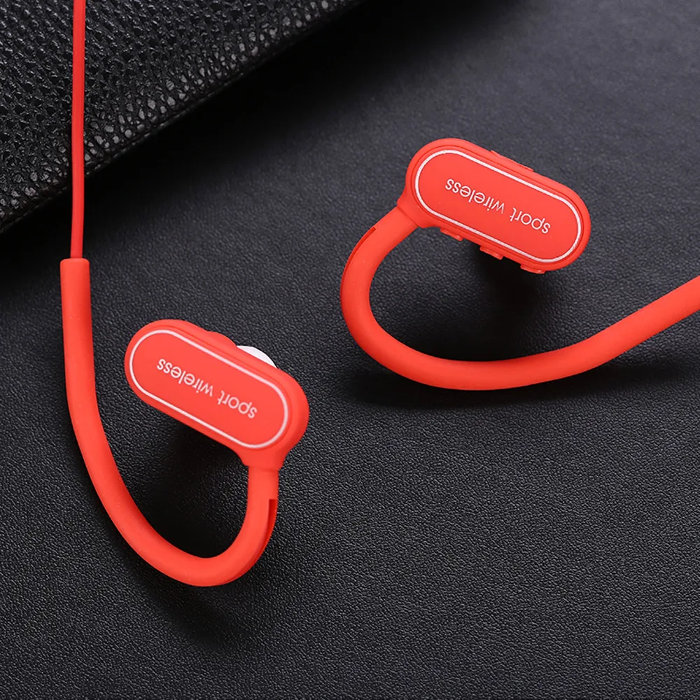 Беспроводные наушники Спортивные Bluetooth гарнитура с шейным ободом и микрофоном