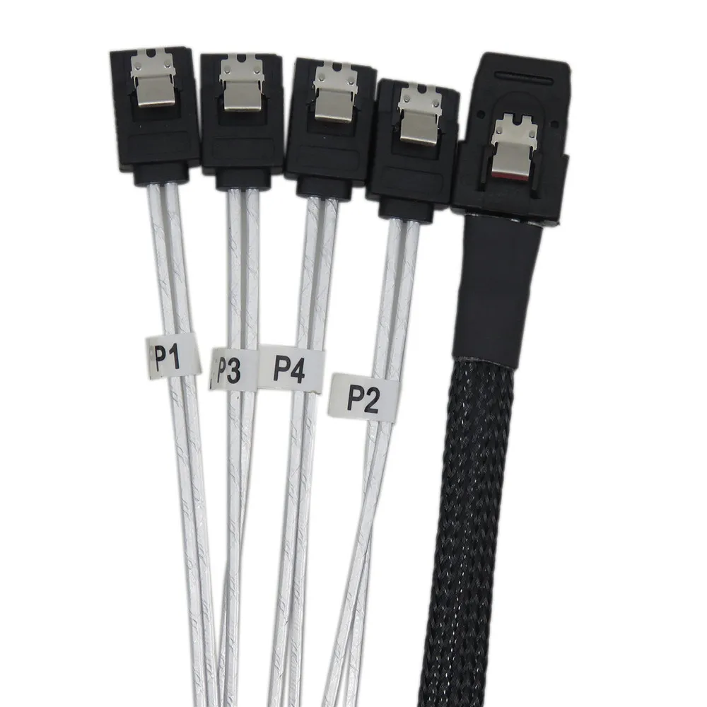 Reverse Mini SAS SFF-8087 36-PIN to 4 SATA 7-PIN HD Sata BackPlan Cable | Электроника